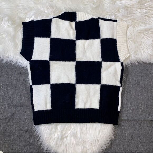 CHUNKY CHECK VEST ASO ZARA - Picture 5 of 7